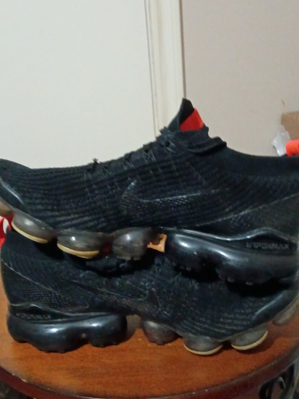 Nike Air VaporMax Flyknit 3 Black/Snakeskin/Crimson Size 9 (AJ6900-023) - Picture 13 of 14
